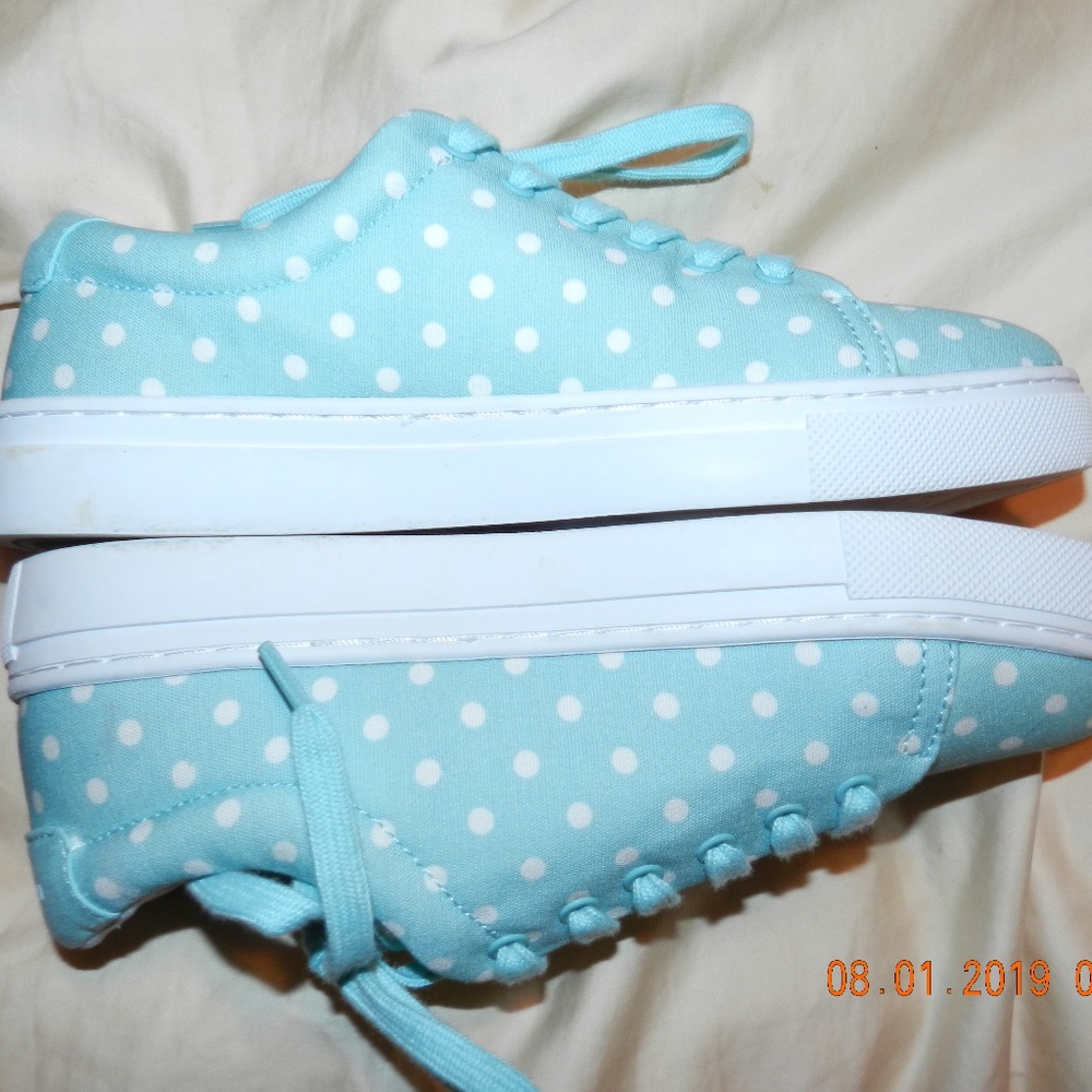 Women's Isaac Mizrahi Live Mint Green Lace Up Shoe - Picture 4 of 5